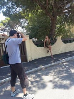 Avec Camille. Photo prise par sa maman.